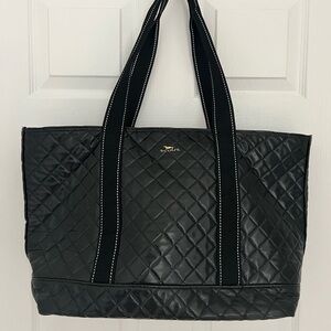 Scout Black Quilted Tote